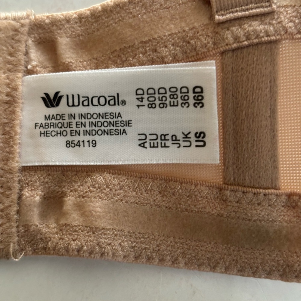 WACOAL 36D Seamless Tan Strapless Bra - Picture 9 of 9